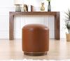 Pouf in ecopelle Milotte Ruggine (1)