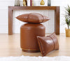 Pouf in ecopelle Milotte Ruggine (5)