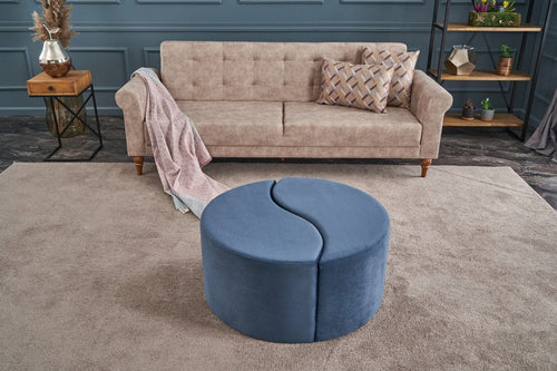 Pouf in tessuto Alis Blu