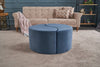 Pouf in tessuto Alis Blu (1)