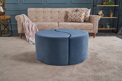 Pouf in tessuto Alis Blu (1)