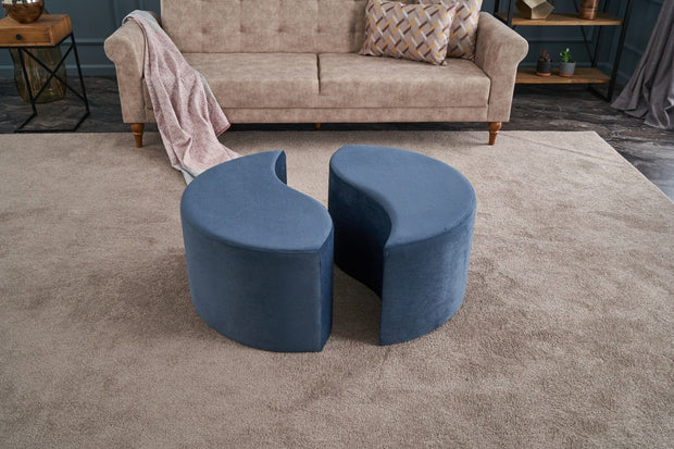 Pouf in tessuto Alis Blu (2)