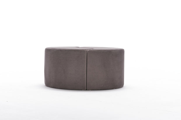 Pouf in tessuto Alis Cappuccino (3)