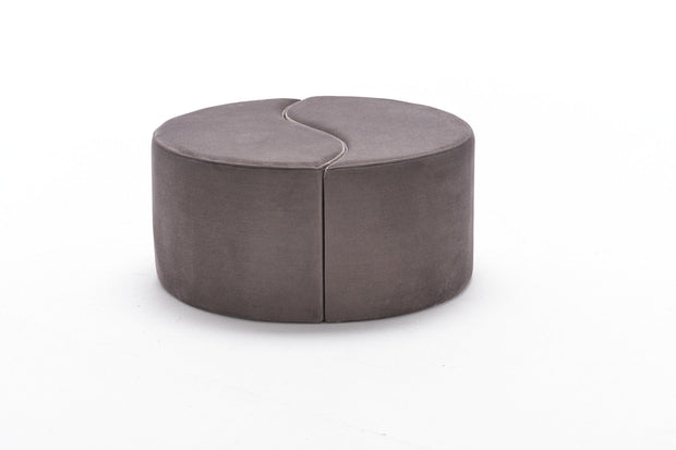 Pouf in tessuto Alis Cappuccino (4)