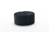 Pouf in tessuto Alis Nero (4)