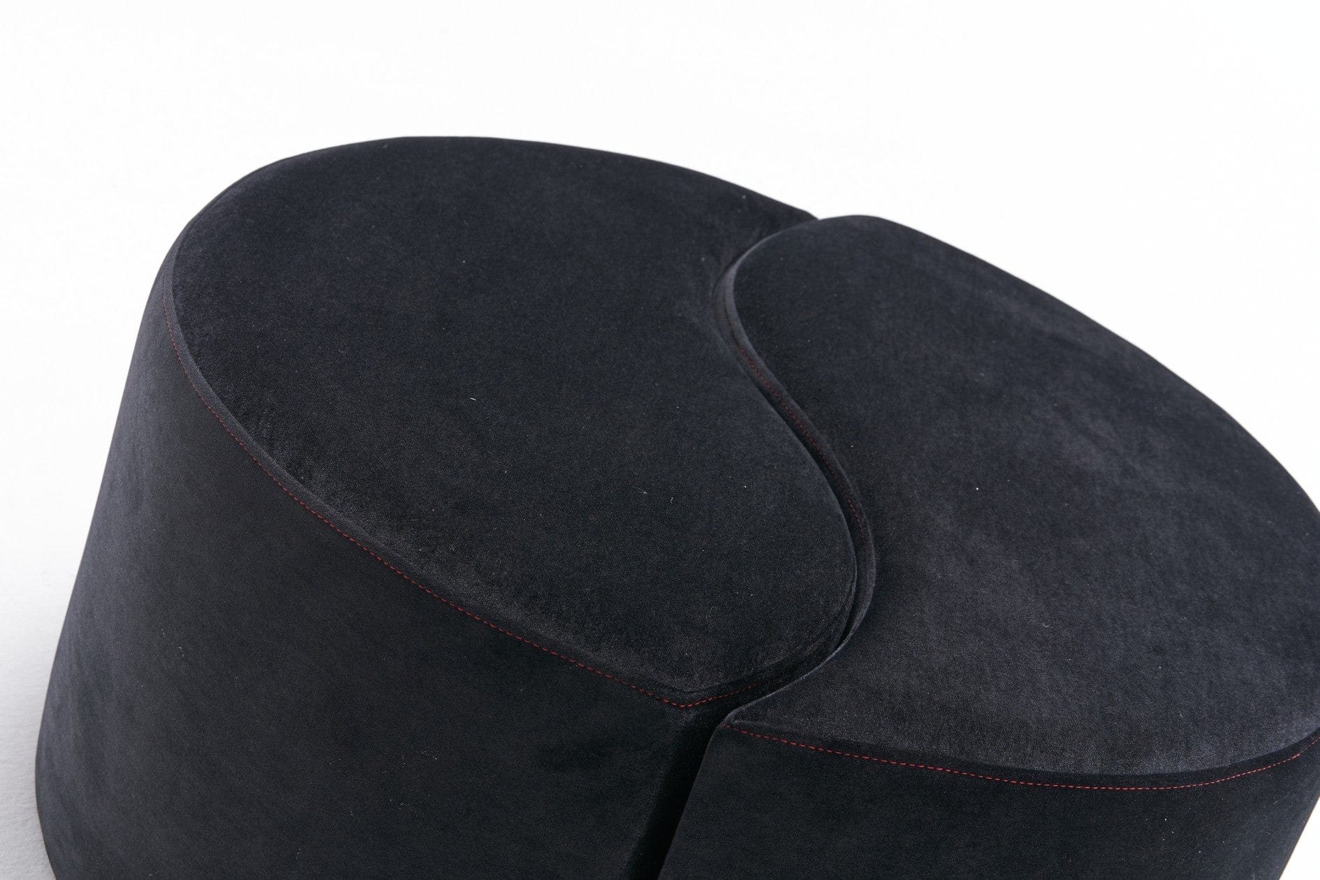 Pouf in tessuto Alis Nero (5)