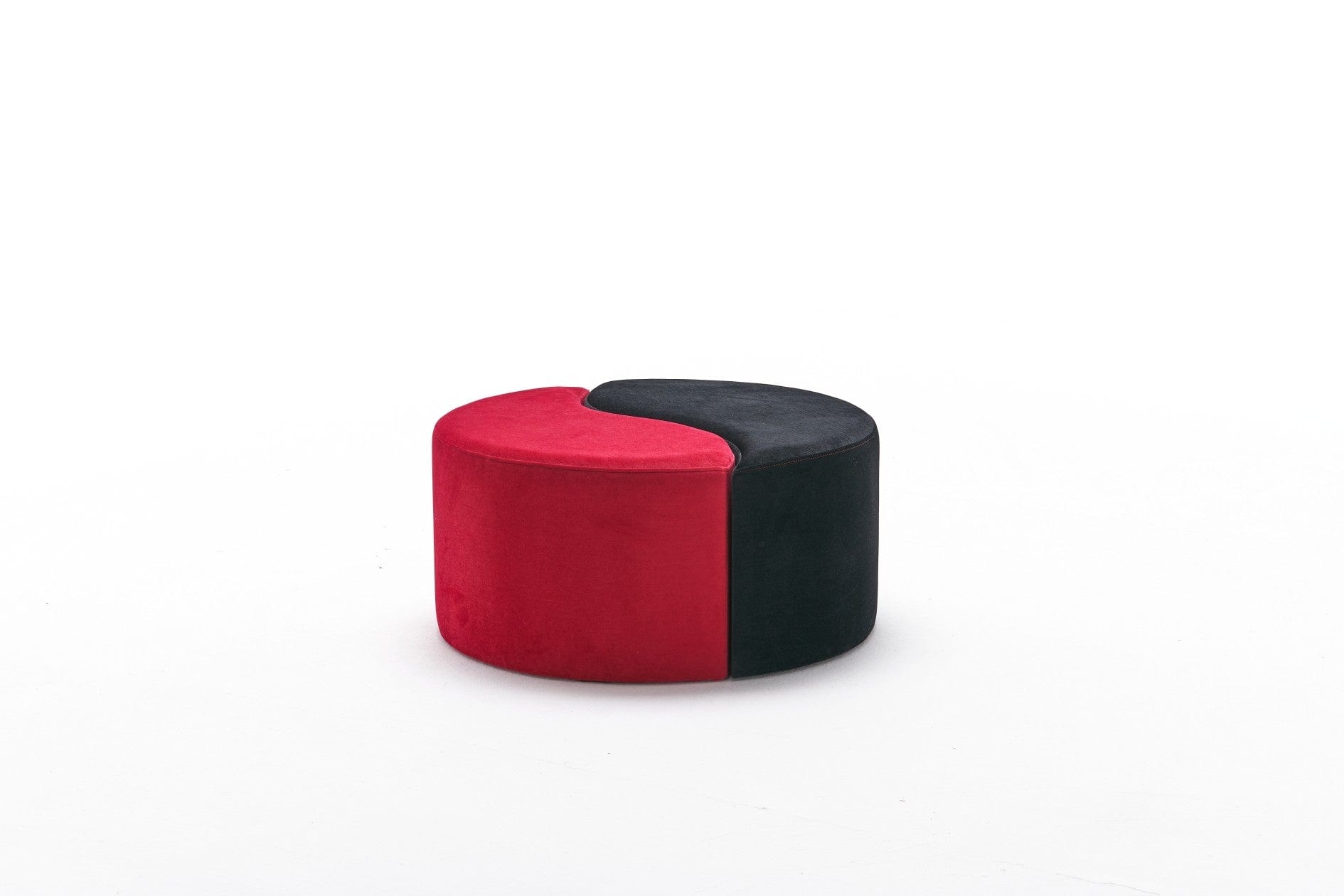 Pouf in tessuto Alis Nero (4)