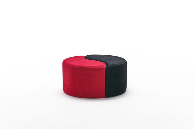 Pouf in tessuto Alis Nero (4)