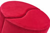 Pouf in tessuto Alis Rosso (4)