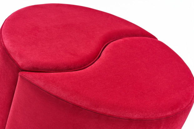 Pouf in tessuto Alis Rosso (4)