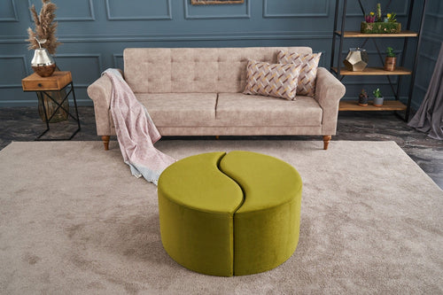 Pouf in tessuto Alis Verde