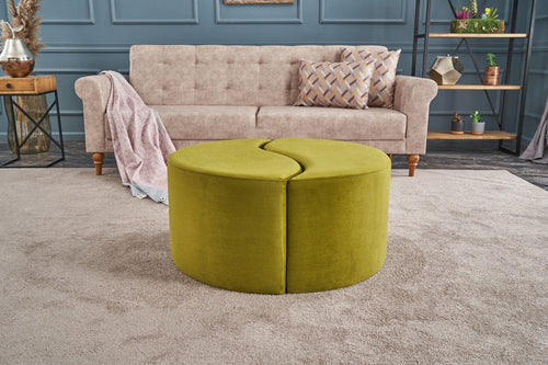 Pouf in tessuto Alis Verde (1)