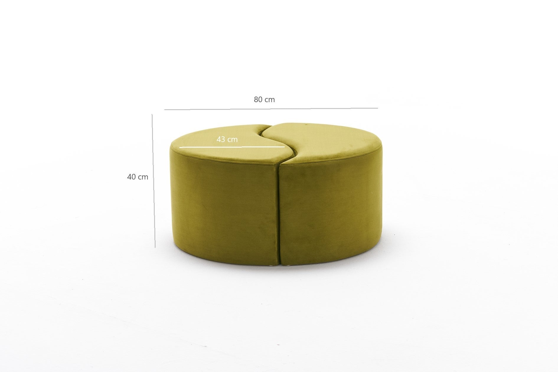 Pouf in tessuto Alis Verde (6)