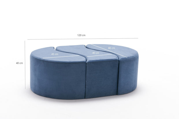 Pouf in tessuto Alya Blu (4)