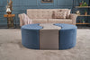 Pouf in tessuto Alya Blu (1)