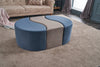 Pouf in tessuto Alya Blu (2)
