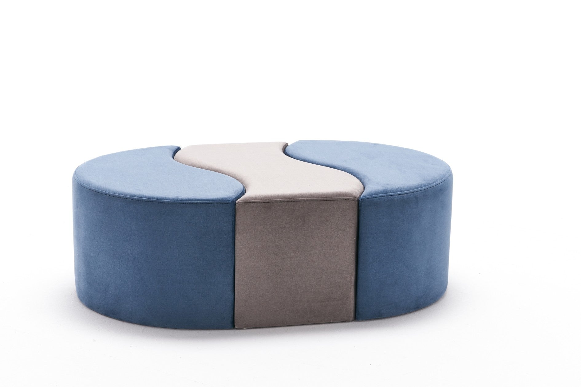 Pouf in tessuto Alya Blu (4)