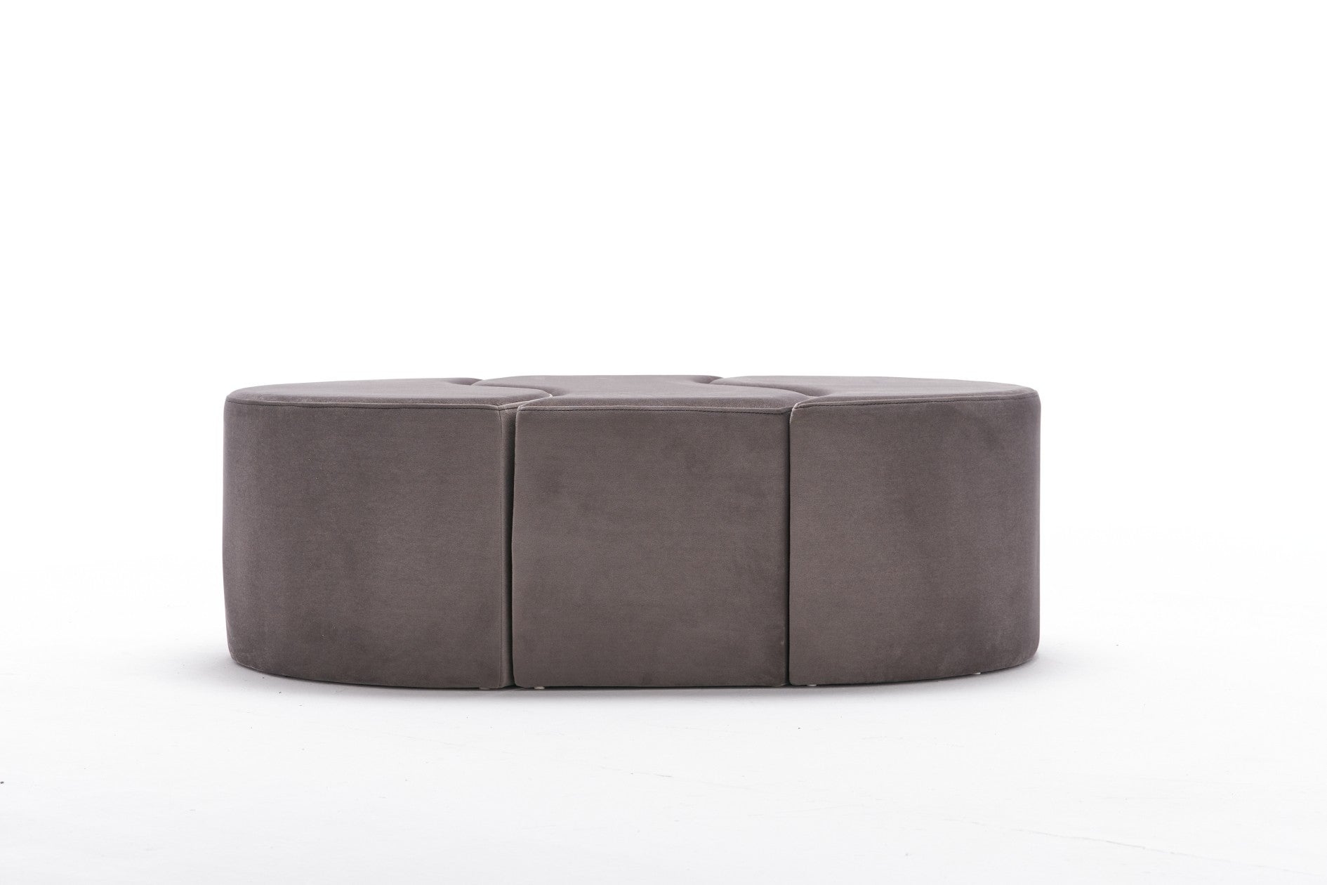 Pouf in tessuto Alya Cappuccino (2)