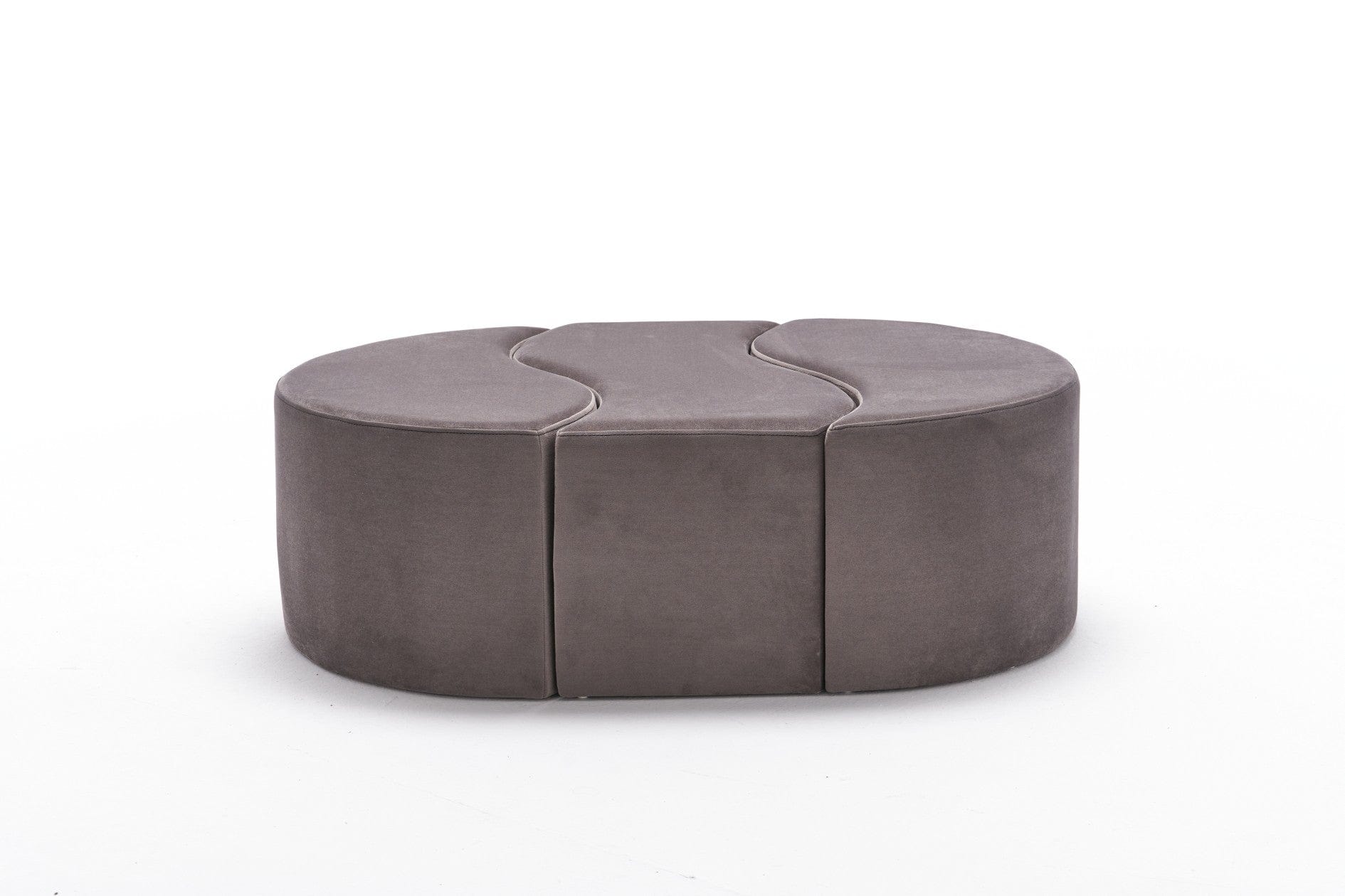 Pouf in tessuto Alya Cappuccino (3)
