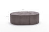 Pouf in tessuto Alya Cappuccino (5)