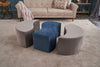 Pouf in tessuto Alya Cappuccino (1)