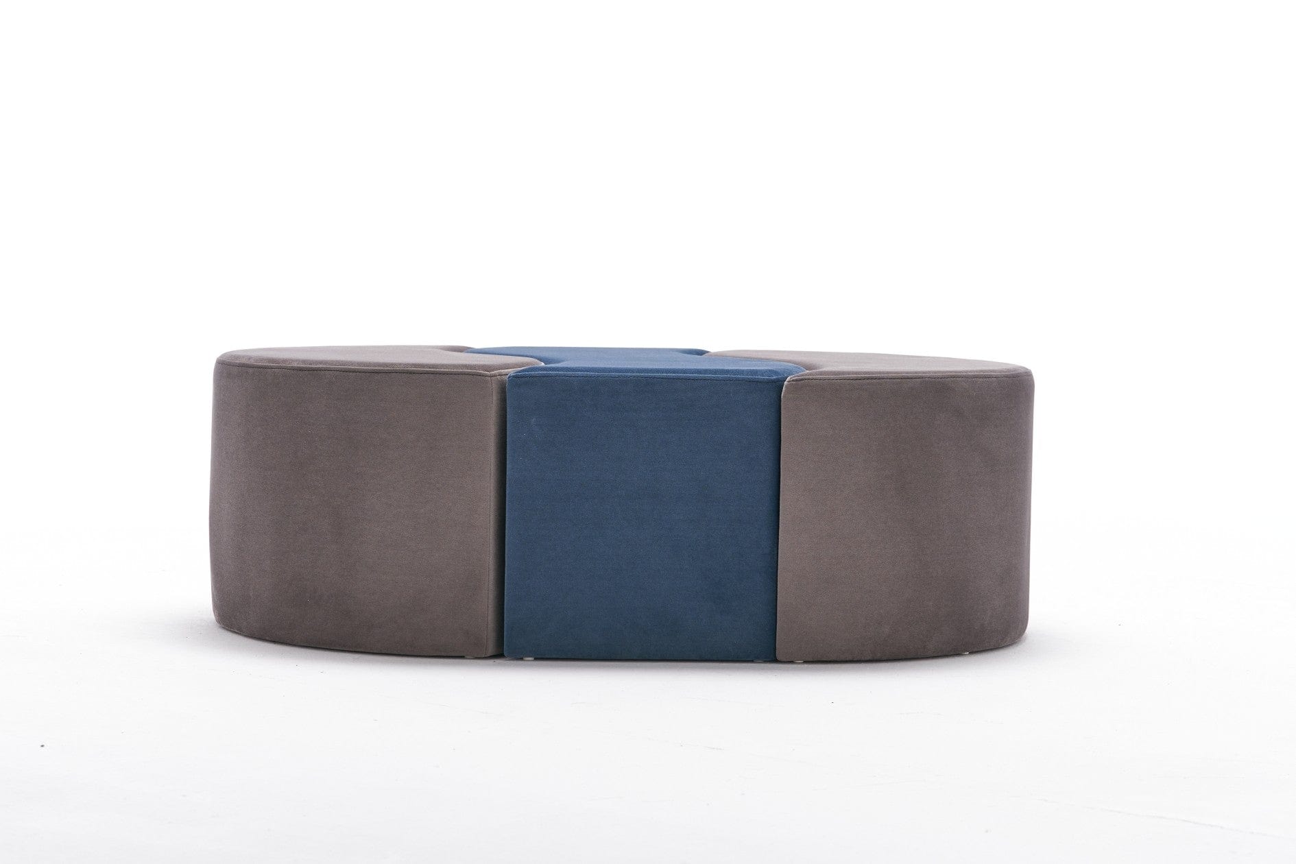 Pouf in tessuto Alya Cappuccino (2)