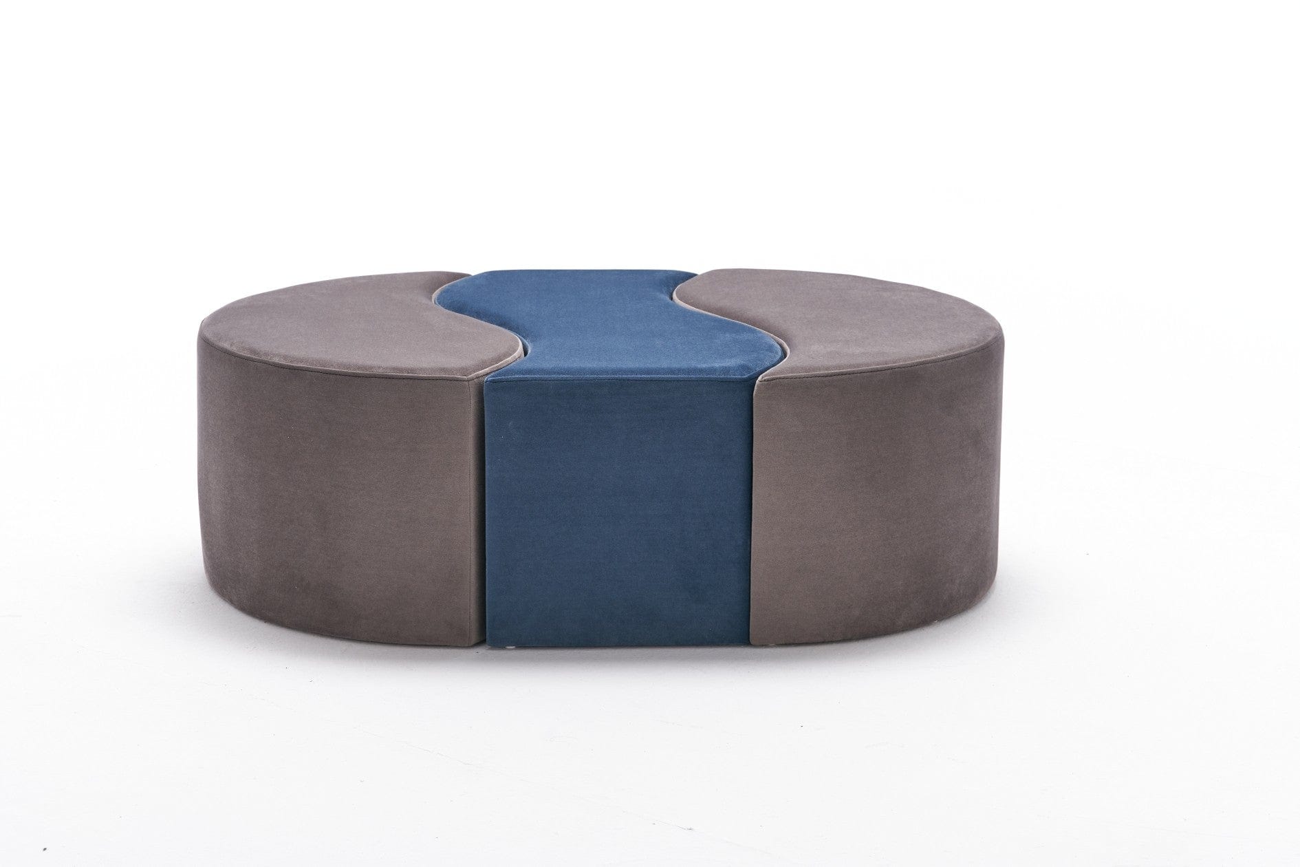 Pouf in tessuto Alya Cappuccino (3)