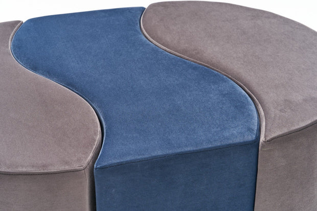Pouf in tessuto Alya Cappuccino (4)