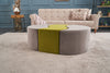 Pouf in tessuto Alya Cappuccino (1)