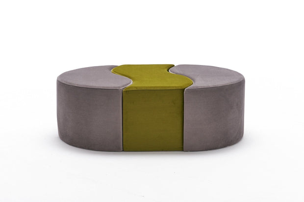 Pouf in tessuto Alya Cappuccino (5)