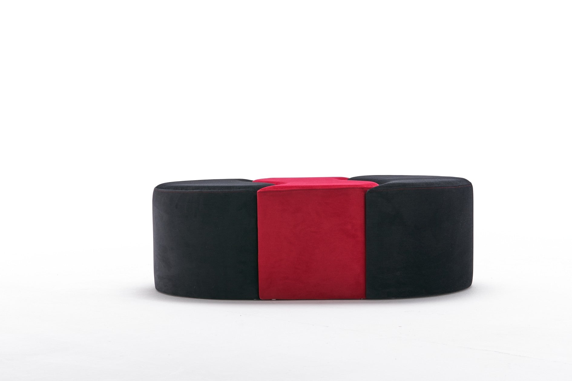 Pouf in tessuto Alya Nero (4)