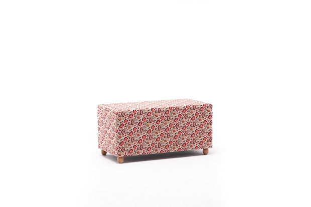 Pouf in tessuto Alya Rectangle Multicolore (5)