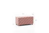 Pouf in tessuto Alya Rectangle Multicolore (6)