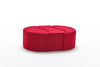 Pouf in tessuto Alya Rosso (4)