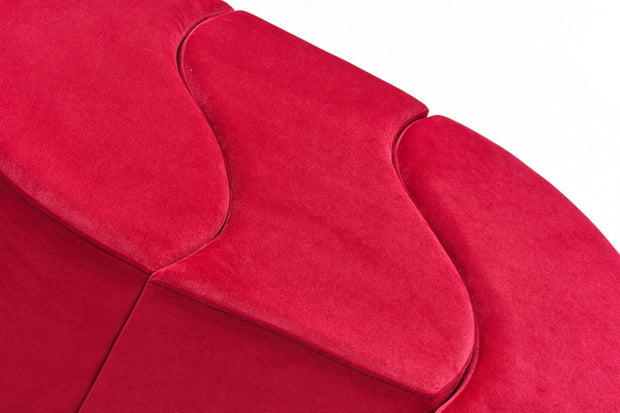 Pouf in tessuto Alya Rosso (5)