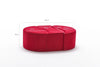 Pouf in tessuto Alya Rosso (6)