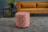 Pouf in tessuto Alya Round Multicolore