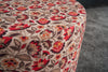Pouf in tessuto Alya Round Multicolore (2)