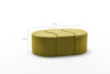 Pouf in tessuto Alya Verde (6)