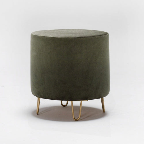 Pouf in tessuto Asmara Verde