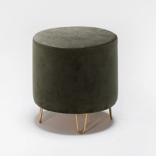 Pouf in tessuto Asmara Verde (1)