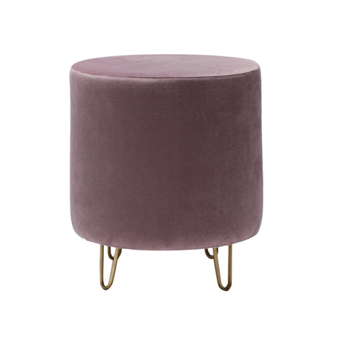 Pouf in tessuto Asmara Violetto