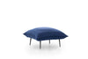 Pouf in tessuto Aspen Blu