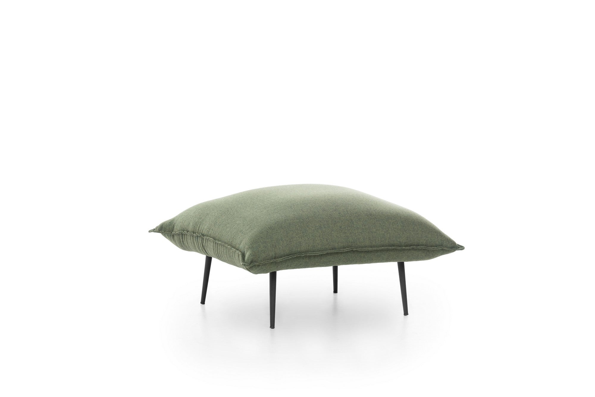 Pouf in tessuto Aspen Verde