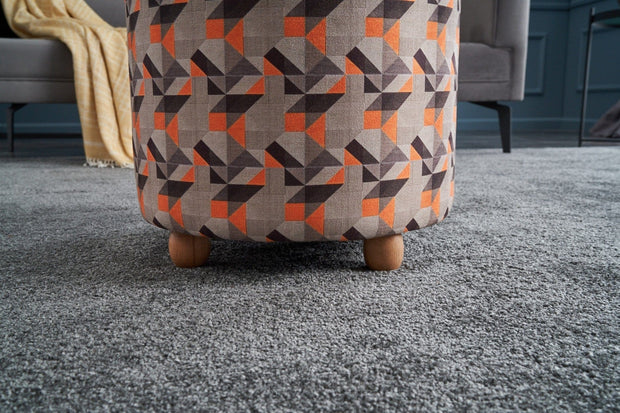 Pouf in tessuto Bade Multicolore (3)