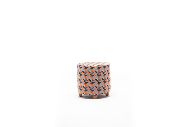 Pouf in tessuto Bade Multicolore (4)