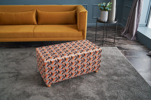Pouf in tessuto Bade Multicolore