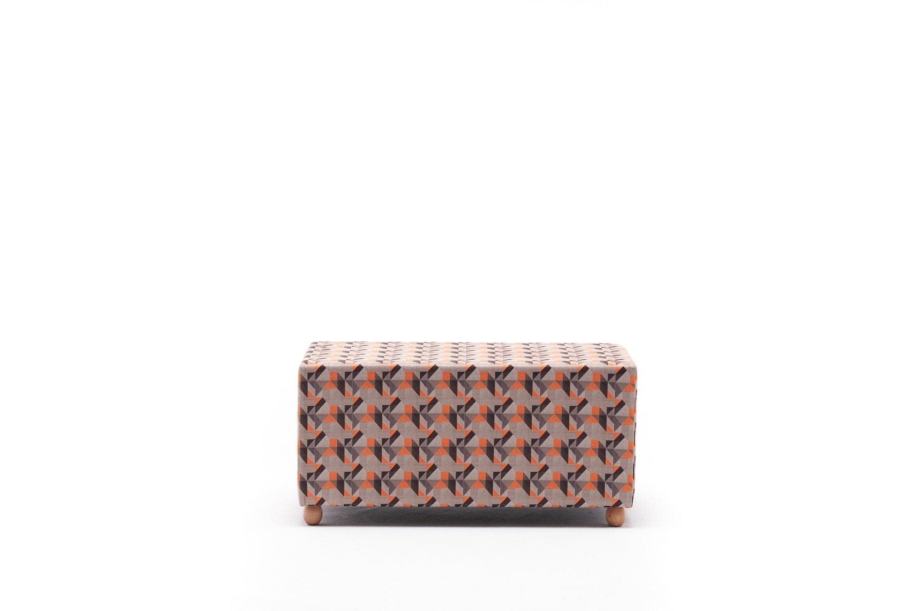 Pouf in tessuto Bade Multicolore (5)