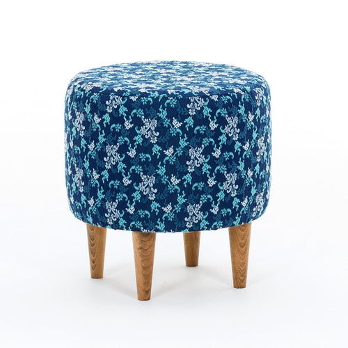 Pouf in tessuto Bari Multicolore