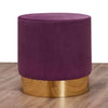 Pouf in tessuto Barok 21 Violetto